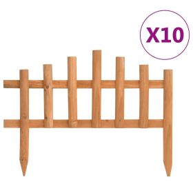 Lawn Edgings 10 pcs Firwood 14.4'