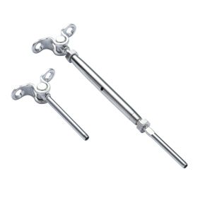 VEVOR T316 Stainless Steel Adjustable Angle 1/8" Cable Railing Kit/Hardware for Wood Post, Marine Grade for 1/8"Wire Rope