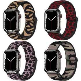 Compatible with watch Bands, Stretchy Nylon Solo Loop Bands for Apple Watch (Color: 4PCS#5, size: 38/40/41)