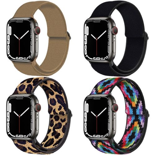Compatible with watch Bands, Stretchy Nylon Solo Loop Bands for Apple Watch