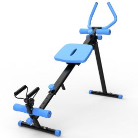 4-in-1 Ab Workout Exercise Equipment Rowing Machine Leg Press Machine Ab Glider Machine Roman Chair Fitness Equipment for Ab Workout Core Strengt (Color: as Pic)