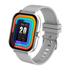 Y13 Smart Watch Pedometer Heart Rate Monitoring Bluetooth Call (Color: Silver Grey)