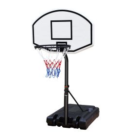 Portable Poolside Basketball Hoop System Basketball Hoop for Pool Height Adjustable 3.1ft-4.7ft with 36" Backboard for Indoor Outdoor Use (Color: as Pic)